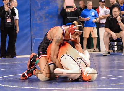Thumbnail 3 in NCHSAA Individual Wrestling 4A Semifinals photogallery.