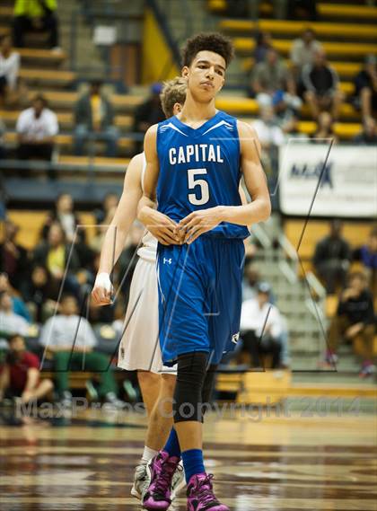 Thumbnail 1 in Bishop O'Dowd vs. Capital Christian (MaxPreps MLK Classic) photogallery.