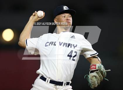 Thumbnail 3 in Calvary Christian Academy vs Spruce Creek (PBR Florida Preseason Classic) photogallery.