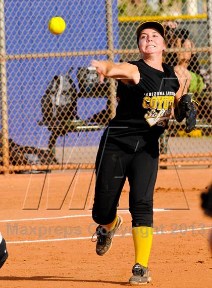 Thumbnail 3 in Yuma Catholic @ Arizona Lutheran Academy (AIA D4 Playoff) photogallery.