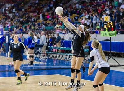 Thumbnail 3 in Platte Valley vs. Pagosa Springs (CHSAA 3A Playoff) photogallery.
