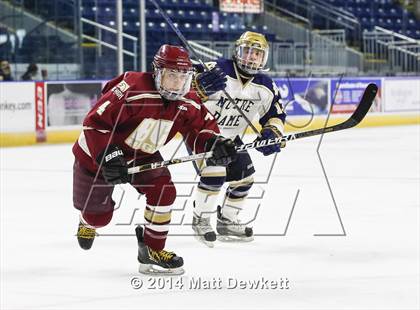 Thumbnail 2 in Boston College High vs. Notre Dame Catholic (Notre Dame New Year's Invitational Final) photogallery.