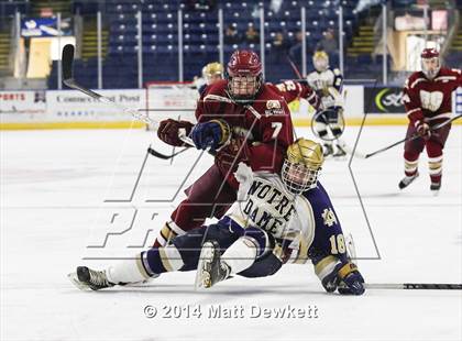 Thumbnail 1 in Boston College High vs. Notre Dame Catholic (Notre Dame New Year's Invitational Final) photogallery.