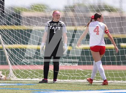Thumbnail 2 in Round Rock vs. Taft (UIL 6A Soccer Regional Semifinal) photogallery.