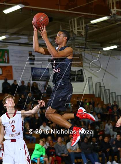 Thumbnail 1 in Oaks Christian vs. Harvard-Westlake (Calabasas Showcase) photogallery.
