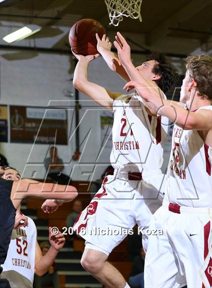 Thumbnail 2 in Oaks Christian vs. Harvard-Westlake (Calabasas Showcase) photogallery.