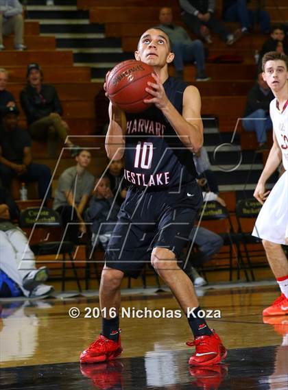 Thumbnail 2 in Oaks Christian vs. Harvard-Westlake (Calabasas Showcase) photogallery.