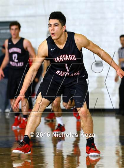 Thumbnail 2 in Oaks Christian vs. Harvard-Westlake (Calabasas Showcase) photogallery.