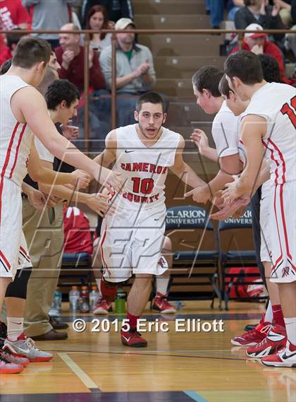 Thumbnail 3 in Clarion-Limestone vs Cameron County (PIAA D9 A Championship) photogallery.