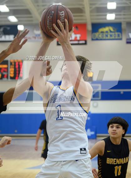 Thumbnail 3 in Anderson vs Brennan (Spurs High School Showcase) photogallery.