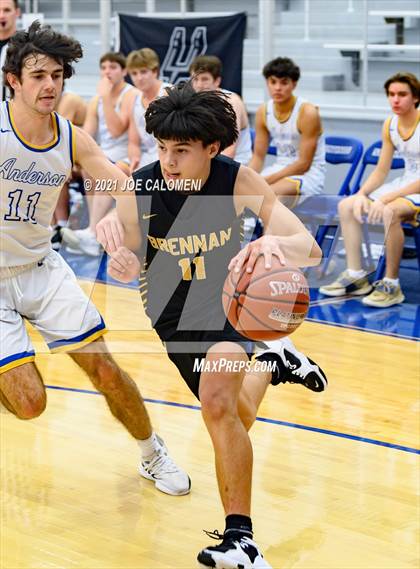 Thumbnail 1 in Anderson vs Brennan (Spurs High School Showcase) photogallery.