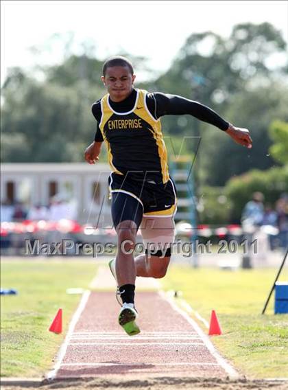Thumbnail 3 in CIF NS Masters Track & Field Championships (Boys Triple Jump) photogallery.