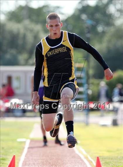 Thumbnail 1 in CIF NS Masters Track & Field Championships (Boys Triple Jump) photogallery.