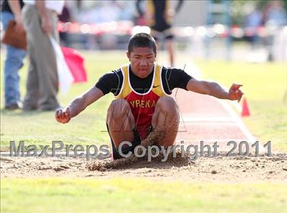 Thumbnail 3 in CIF NS Masters Track & Field Championships (Boys Triple Jump) photogallery.