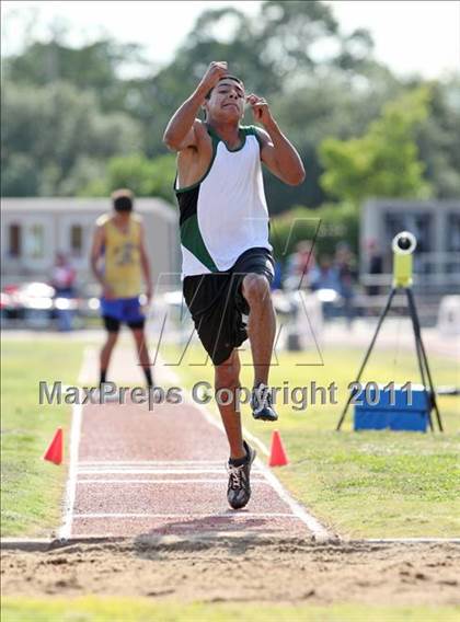 Thumbnail 1 in CIF NS Masters Track & Field Championships (Boys Triple Jump) photogallery.