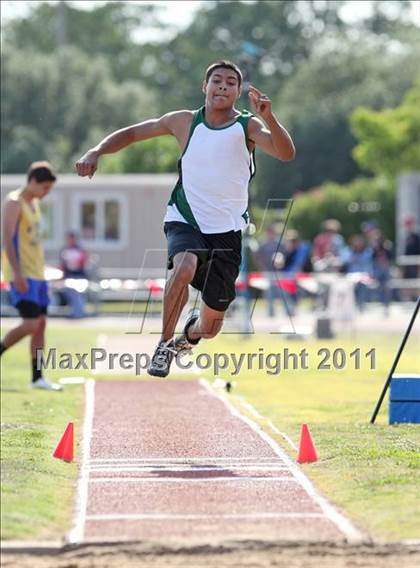 Thumbnail 2 in CIF NS Masters Track & Field Championships (Boys Triple Jump) photogallery.