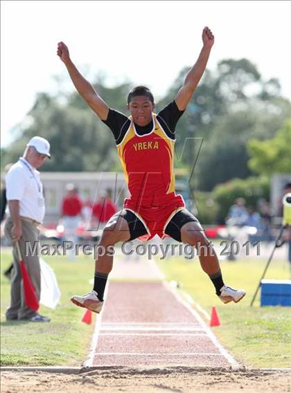 Thumbnail 2 in CIF NS Masters Track & Field Championships (Boys Triple Jump) photogallery.