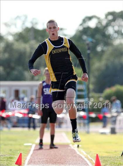 Thumbnail 2 in CIF NS Masters Track & Field Championships (Boys Triple Jump) photogallery.