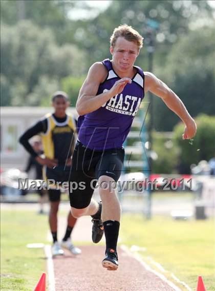 Thumbnail 3 in CIF NS Masters Track & Field Championships (Boys Triple Jump) photogallery.