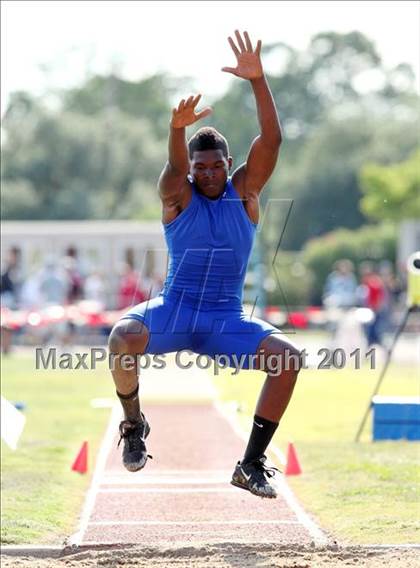 Thumbnail 1 in CIF NS Masters Track & Field Championships (Boys Triple Jump) photogallery.
