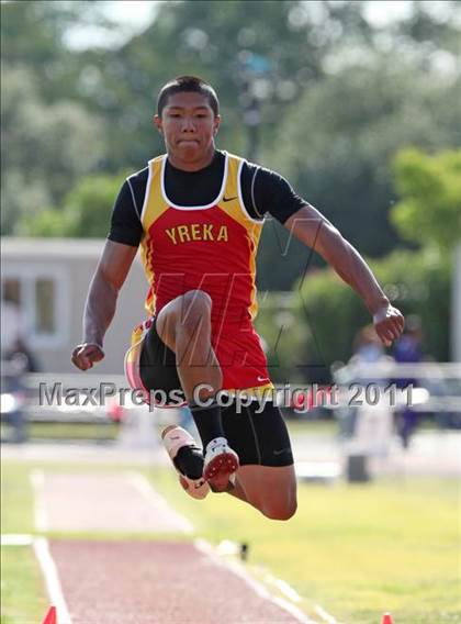 Thumbnail 2 in CIF NS Masters Track & Field Championships (Boys Triple Jump) photogallery.