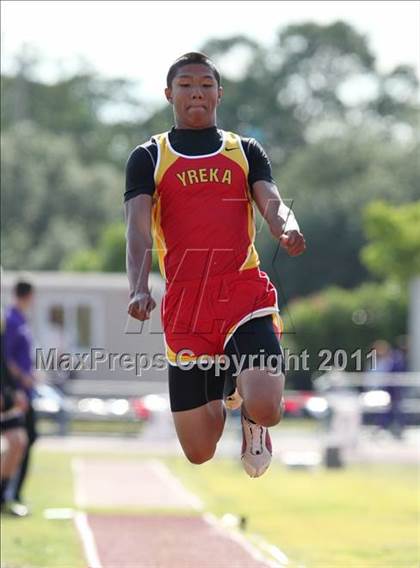 Thumbnail 3 in CIF NS Masters Track & Field Championships (Boys Triple Jump) photogallery.