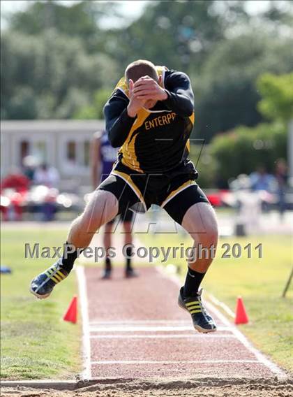 Thumbnail 1 in CIF NS Masters Track & Field Championships (Boys Triple Jump) photogallery.