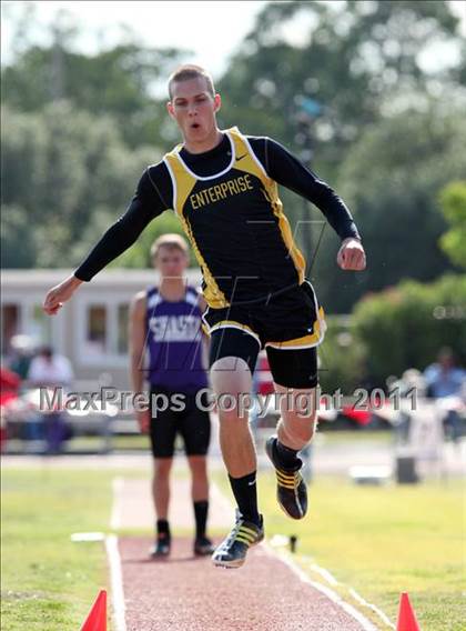 Thumbnail 3 in CIF NS Masters Track & Field Championships (Boys Triple Jump) photogallery.