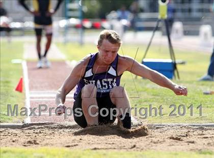 Thumbnail 1 in CIF NS Masters Track & Field Championships (Boys Triple Jump) photogallery.
