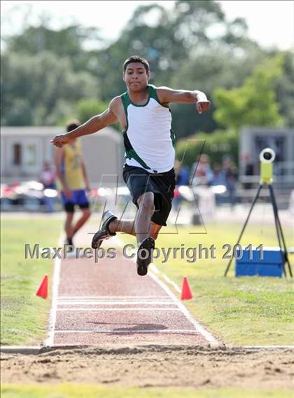 Thumbnail 3 in CIF NS Masters Track & Field Championships (Boys Triple Jump) photogallery.