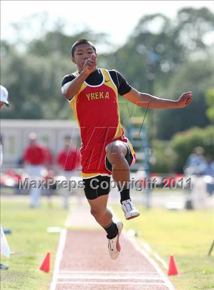 Thumbnail 1 in CIF NS Masters Track & Field Championships (Boys Triple Jump) photogallery.