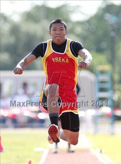 Thumbnail 1 in CIF NS Masters Track & Field Championships (Boys Triple Jump) photogallery.