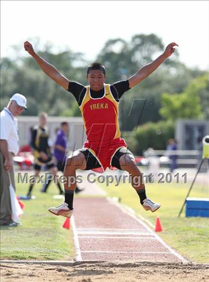 Thumbnail 1 in CIF NS Masters Track & Field Championships (Boys Triple Jump) photogallery.