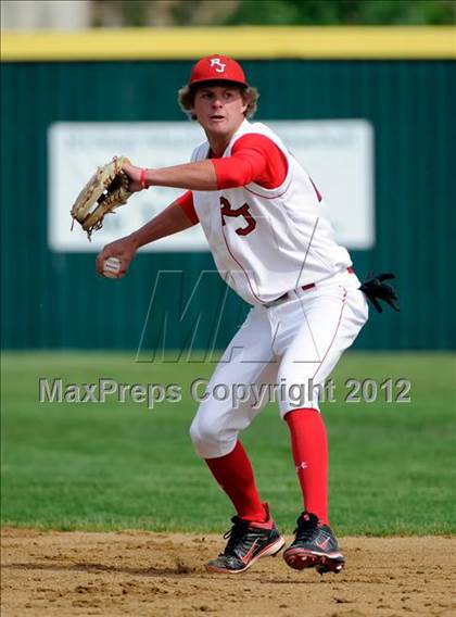 Thumbnail 1 in Regis Jesuit vs. Dakota Ridge (2012 Class 5A State Baseball Tournament) photogallery.