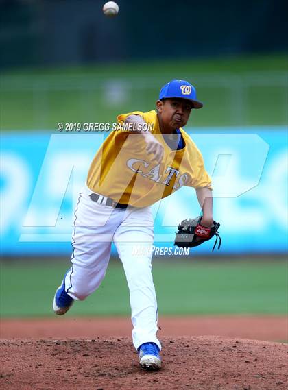 Thumbnail 1 in Capital Christian vs Wood @ Raley Field photogallery.
