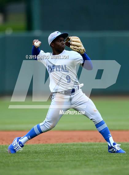 Thumbnail 3 in Capital Christian vs Wood @ Raley Field photogallery.