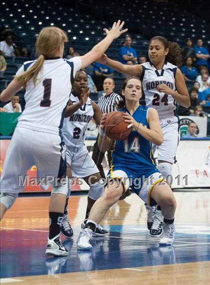 Thumbnail 3 in Christian Life Academy vs Horizon (CIF SDS D5 Final) photogallery.