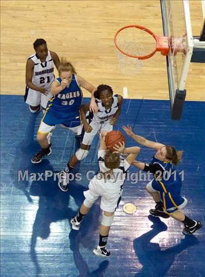 Thumbnail 3 in Christian Life Academy vs Horizon (CIF SDS D5 Final) photogallery.