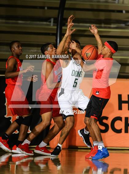 Thumbnail 1 in George Washington Prep vs Dorsey (77th Annual Beverly Hills Tournament)  photogallery.
