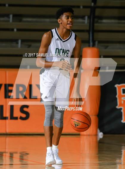 Thumbnail 1 in George Washington Prep vs Dorsey (77th Annual Beverly Hills Tournament)  photogallery.