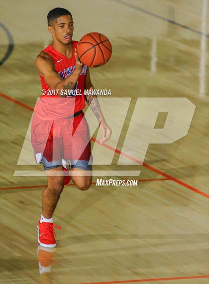 Thumbnail 1 in George Washington Prep vs Dorsey (77th Annual Beverly Hills Tournament)  photogallery.