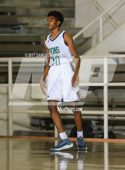 Thumbnail 2 in George Washington Prep vs Dorsey (77th Annual Beverly Hills Tournament)  photogallery.