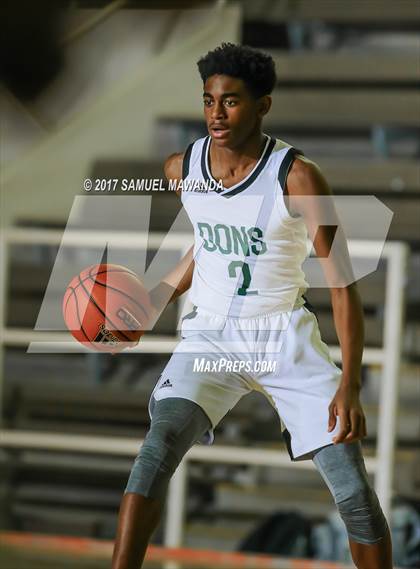Thumbnail 1 in George Washington Prep vs Dorsey (77th Annual Beverly Hills Tournament)  photogallery.