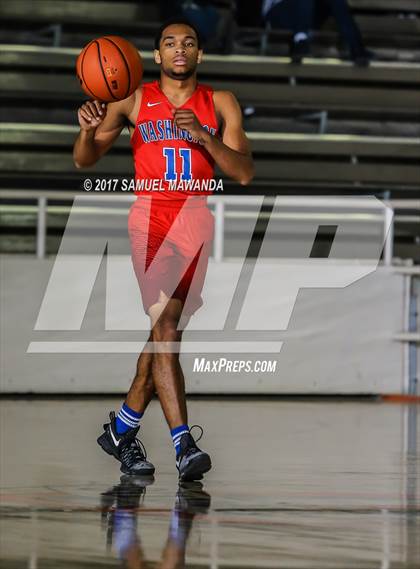 Thumbnail 1 in George Washington Prep vs Dorsey (77th Annual Beverly Hills Tournament)  photogallery.