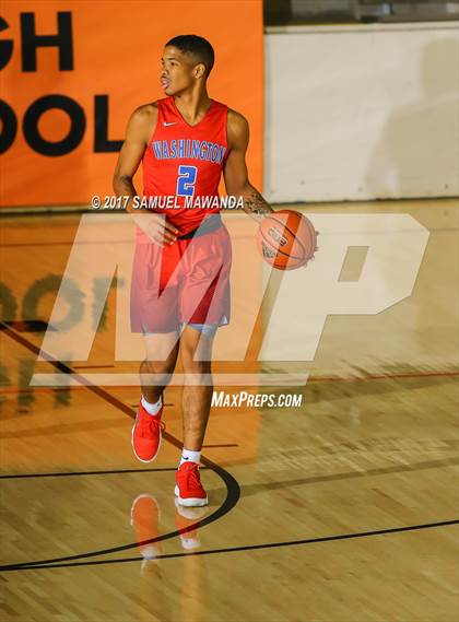 Thumbnail 2 in George Washington Prep vs Dorsey (77th Annual Beverly Hills Tournament)  photogallery.