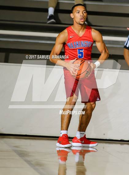 Thumbnail 1 in George Washington Prep vs Dorsey (77th Annual Beverly Hills Tournament)  photogallery.