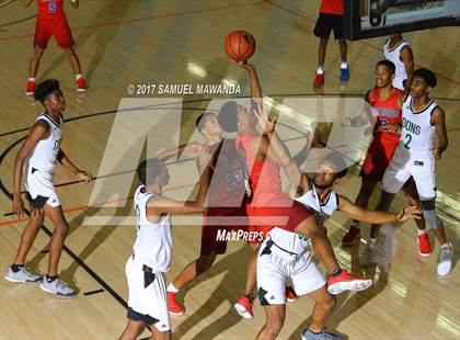 Thumbnail 1 in George Washington Prep vs Dorsey (77th Annual Beverly Hills Tournament)  photogallery.