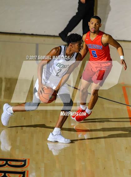 Thumbnail 1 in George Washington Prep vs Dorsey (77th Annual Beverly Hills Tournament)  photogallery.