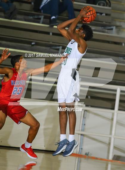 Thumbnail 1 in George Washington Prep vs Dorsey (77th Annual Beverly Hills Tournament)  photogallery.
