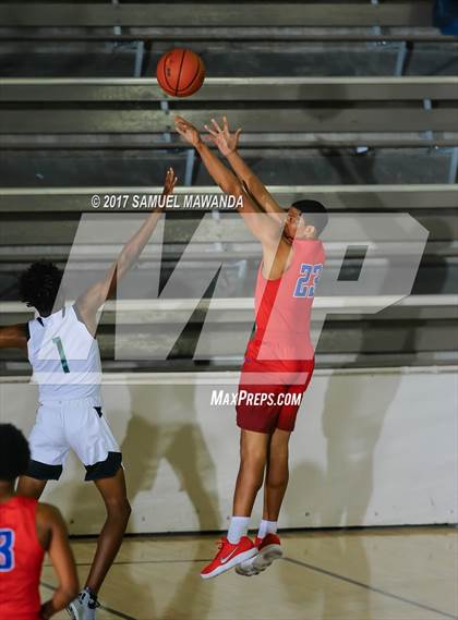 Thumbnail 1 in George Washington Prep vs Dorsey (77th Annual Beverly Hills Tournament)  photogallery.
